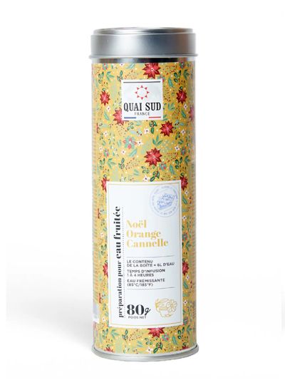 Préparation pour eau fruitée noël orange cannelle