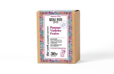 Groene thee appel violet aardbei 15 theezakjes