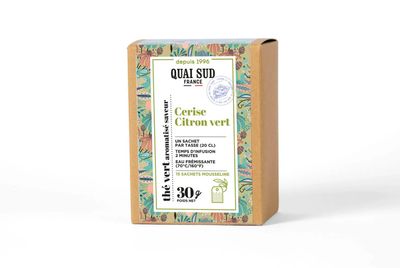 Groene thee kers citroen limoen 15 theezakjes