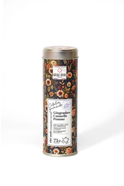 Zwarte thee gember kaneel appel