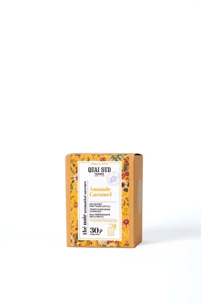 Zwarte thee amandel karamel 15 theezakjes