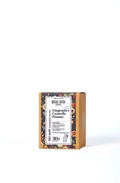 Zwarte thee gember kaneel appel 15 theezakjes
