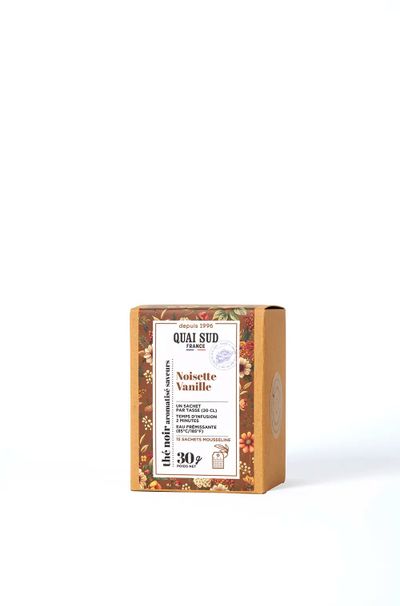 Zwarte thee hazelnoot vanille 15 theezakjes