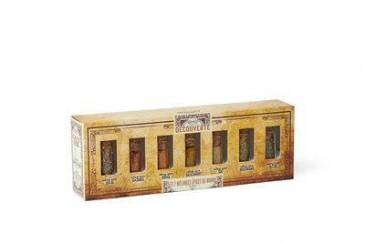 Ontdekkingsset met 7 kruidenmengsels van over de hele wereld