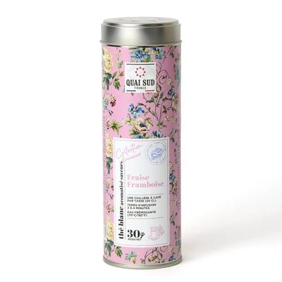 Witte thee met aardbei en framboos