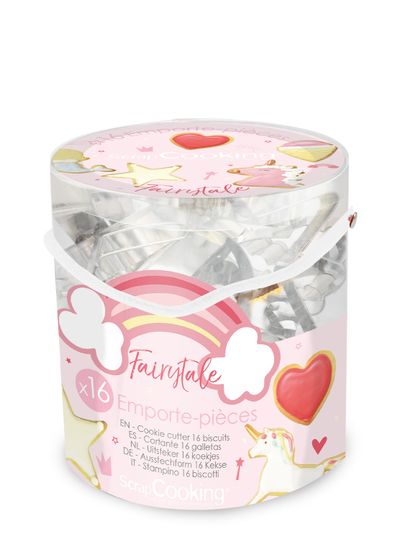 Seau avec 16 emporte-pièces acier