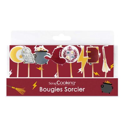 Set de 8 bougies "sorcier"
