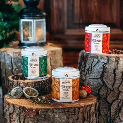 Kerst zwarte thee hazelnoot en vanille 