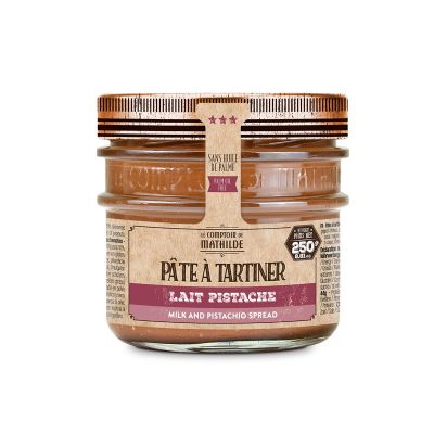 Hazelnoten pistache melk chocopasta