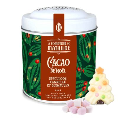 Cacao de noël saveur speculoos cannelle et guimauves