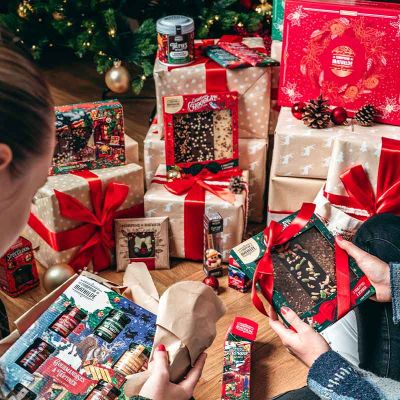 Doos 3 tabletten kerstmis chocolades