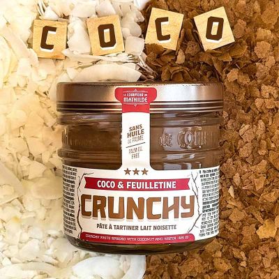 Chocopasta hazelnoot kokos en feuilletine