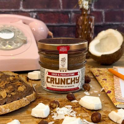 Chocopasta hazelnoot kokos en feuilletine