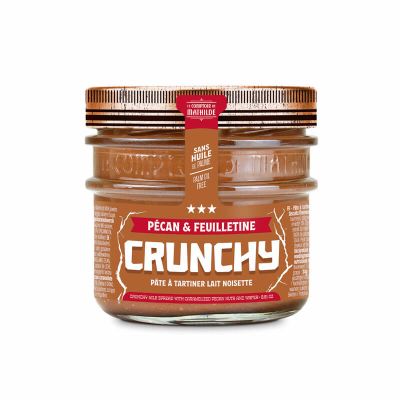 Hazelnootpasta pecannoten en feuilletine