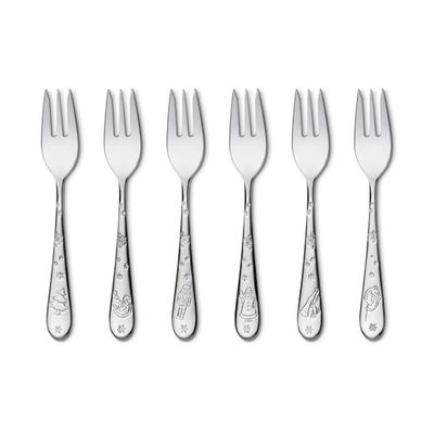 Gebaksvork set van 6 stuks