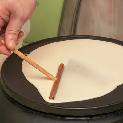 Pannenkoekenspatel en deegspreider