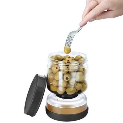 Bewaarpot met uitleksysteem