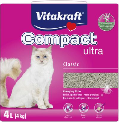 Kattenbakvulling compact ultra 4kg 