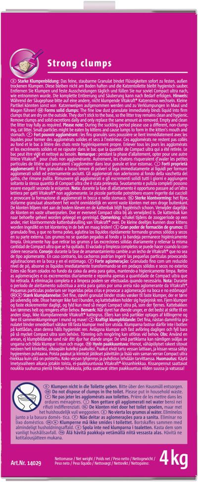 Kattenbakvulling compact ultra 4kg 