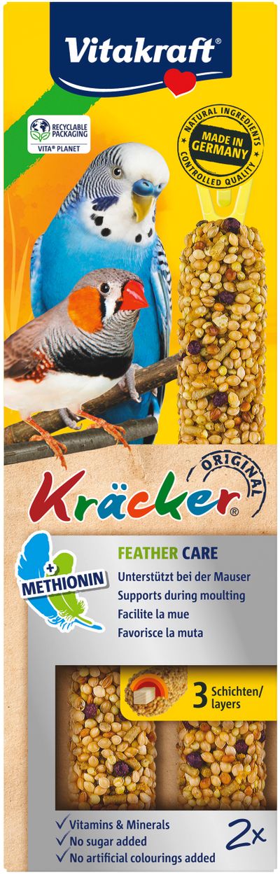 Kräcker® feather care| 2 pièces| perruches