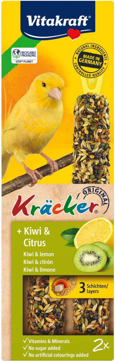 Kräcker® kiwi & citrus| 2stuks| kanaries
