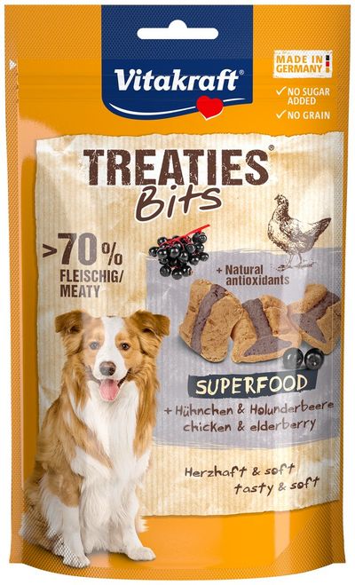 Snack pour des chiens | treaties bits superfood baies sureau