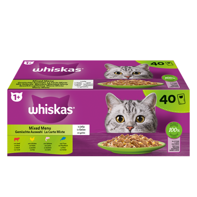 Mixed Menu Nat kattenvoer in gelei - 40x85g