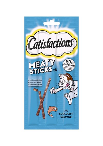 Snacks voor katten |catisfaction stick zalm 14x30g