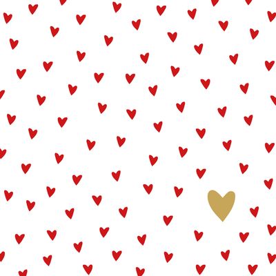 Serviette little hearts