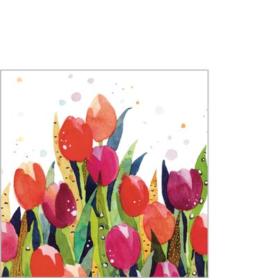 Serviette tulip splash