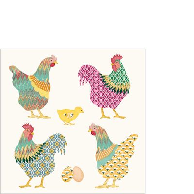 Serviette galli e galline