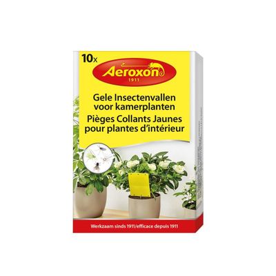 Gele insectenvallen voor kamerplanten