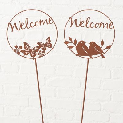 Piquet de jardin welcome