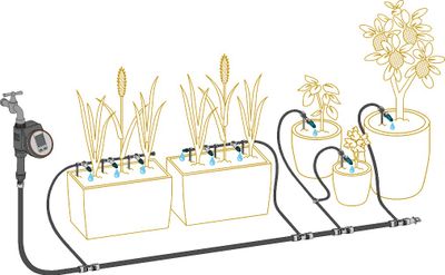 Bewateringsset voor terras