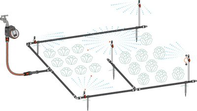 Bewatering moestuin/​bloembed Set