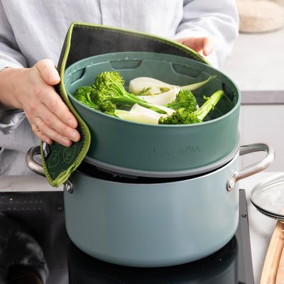 Green pan steamy green 24cm