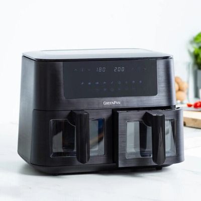 Airfryer dual xl met 8-delige muffinset
