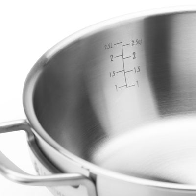 Peter goossens maestro 3-ply chefs pan 24 cm