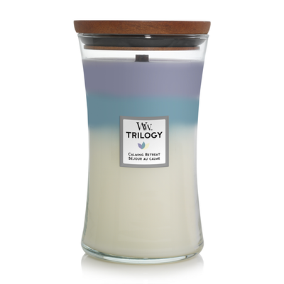 Grande Bougie Woodwick trilogy Sejour au calme
