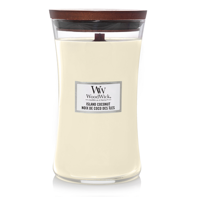 Woodwick Geurkaars island coconut Large
