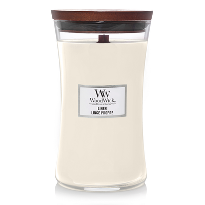 Woodwick Geurkaars linen Large