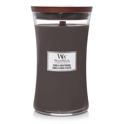 Grande Bougie Woodwick able et Bois Flotté