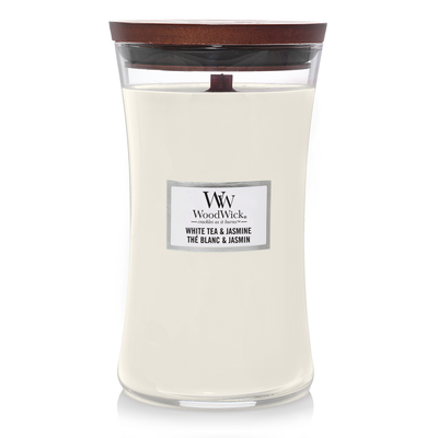 Woodwick Geurkaars white tea & jasmine Large