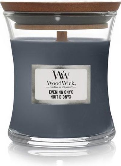 Woodwick Geurkaars evening onyx mini