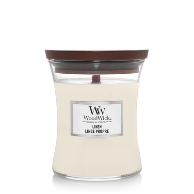 Woodwick Geurkaars linen medium