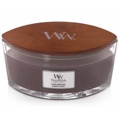 Woodwick Geurkaars sueded sandalwood ellipse
