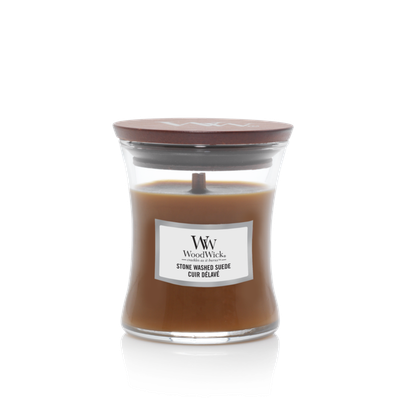 Woodwick Geurkaars stonewash sued mini
