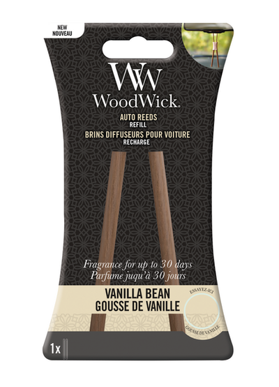 Woodwick auto reed refill vanil bean