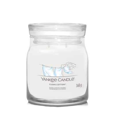 Geurkaars clean cotton m jar