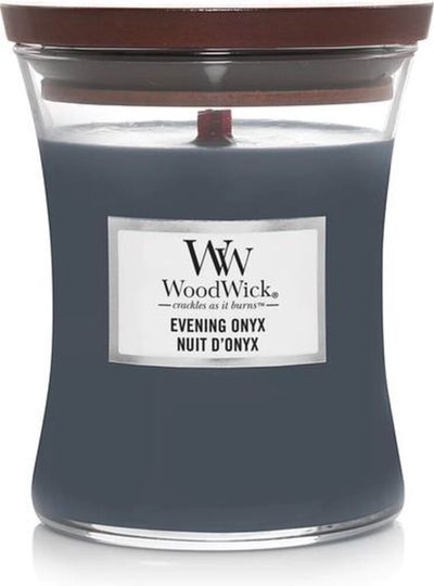 Woodwick Geurkaars evening onyx medium